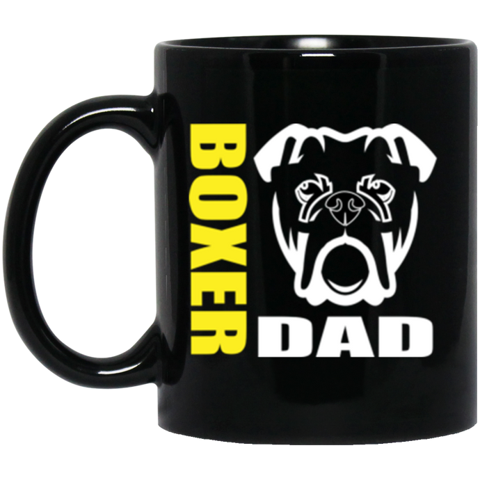 Boxer1 Dad 11 oz. Black Mug