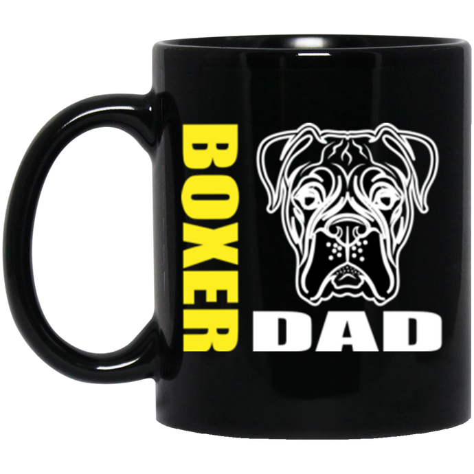 Boxer Dad 11 oz. Black Mug