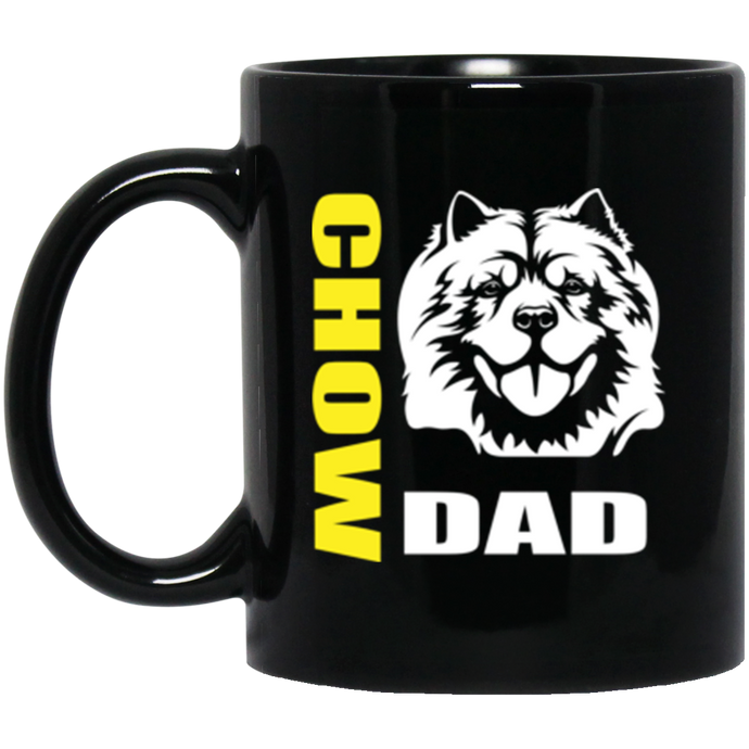 Chow Dad 11 oz. Black Mug