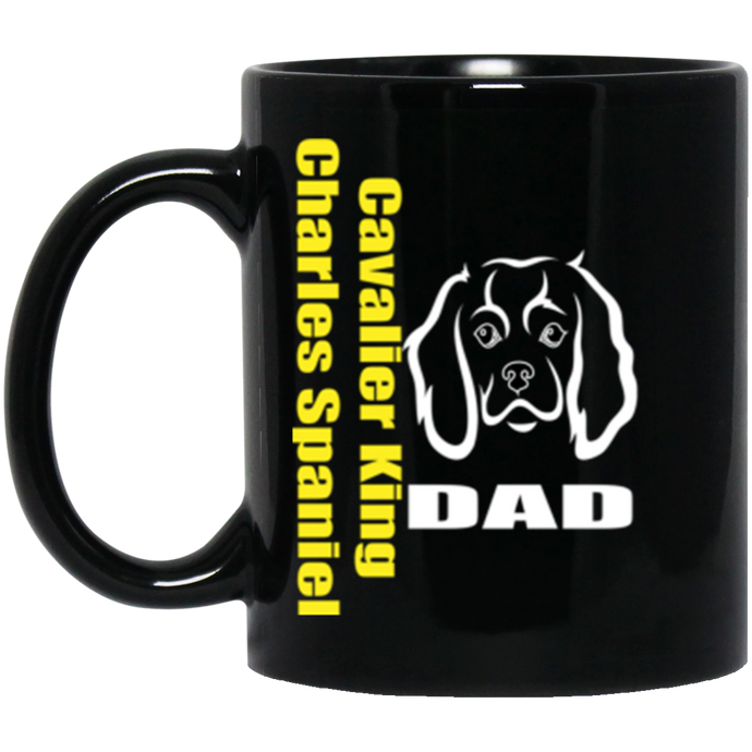 Cavalier Dad 11 oz. Black Mug