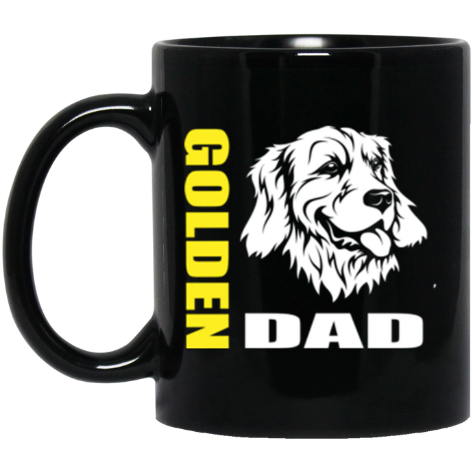 Golden Dad 11 oz. Black Mug