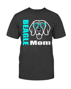 Beagle with Glasses Dog Mom Unisex T-Shirt