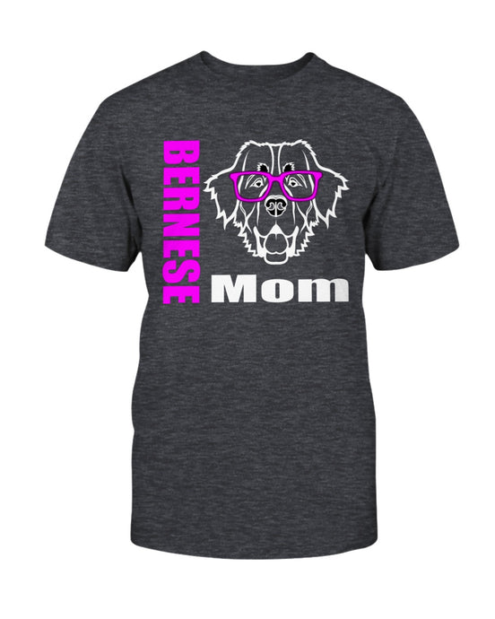 Bernese with Glasses Dog Mom Unisex T-Shirt