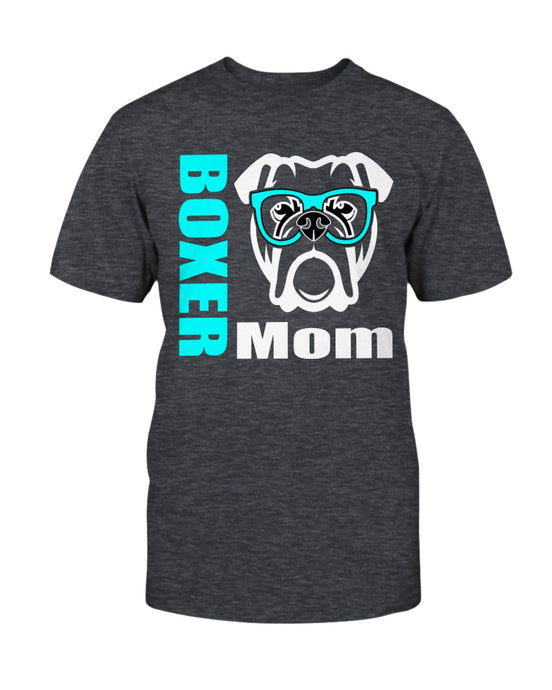 Boxer with Glasses Dog Mom Unisex T-Shirt