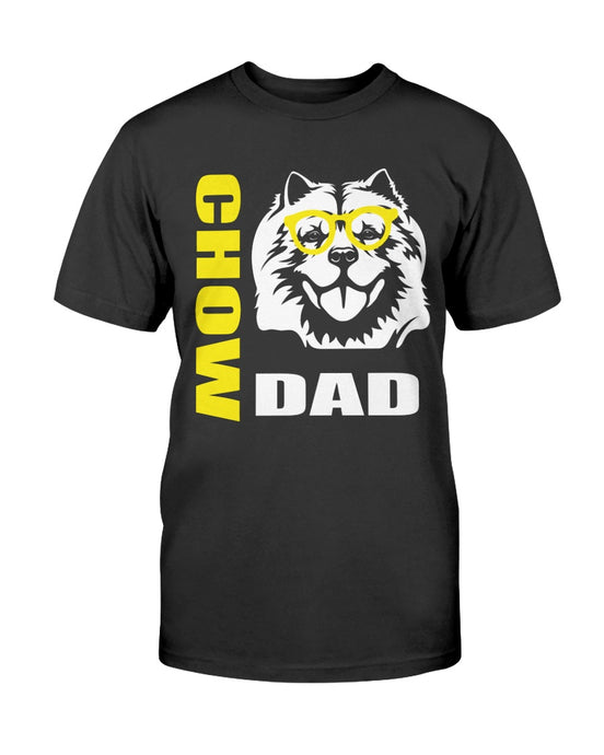 Chow with Glasses Dog Dad Unisex T-Shirt