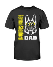 Load image into Gallery viewer, German Shepherd Dad with glasses Bella + Canvas Unisex T-Shirt
