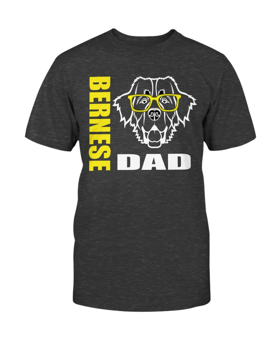 Bernese with Glasses Dog Dad  Unisex T-Shirt