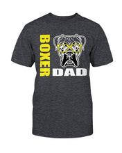 Load image into Gallery viewer, Boxer with Glasses Dog Dad Unisex T-Shirt