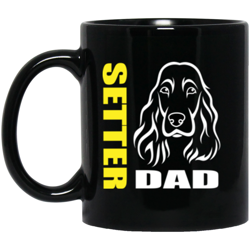 Setter Dad 11 oz. Black Mug