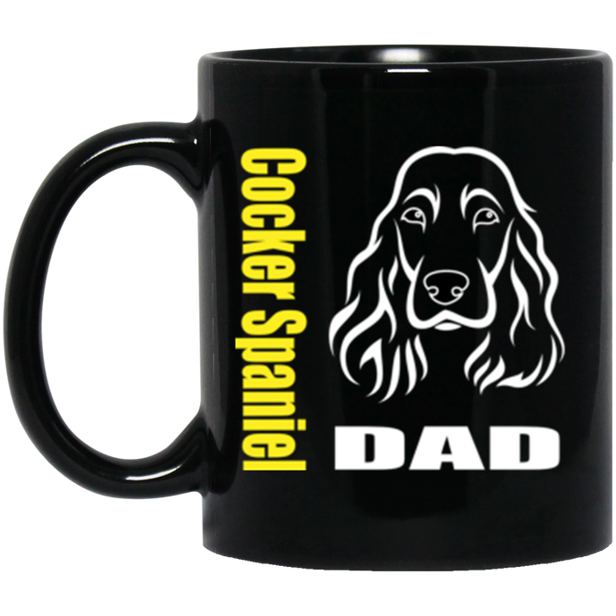 Cocker Spaniel Dad 11 oz. Black Mug