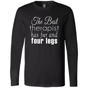 The Best Therapist Bella + Canvas Men's Jersey LS T-Shirt