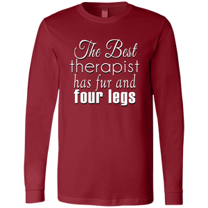 The Best Therapist Bella + Canvas Men's Jersey LS T-Shirt