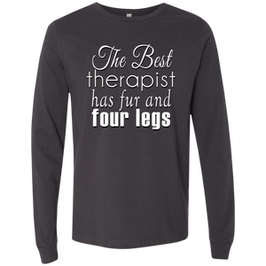 The Best Therapist Bella + Canvas Men's Jersey LS T-Shirt