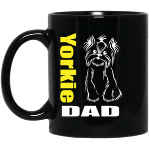 Yorkie Dad (2) 11 oz. Black Mug