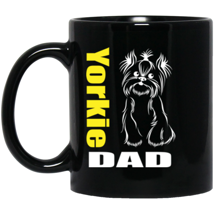 Yorkie Dad (2) 11 oz. Black Mug