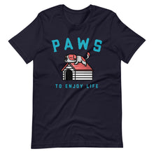 Load image into Gallery viewer, &quot;PAWS To Enjoy Life&quot; Short-Sleeve Unisex T-Shirt