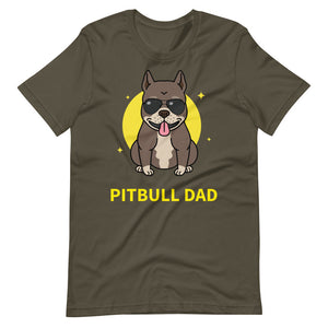 Pitbull Dad Short-Sleeve Unisex T-Shirt