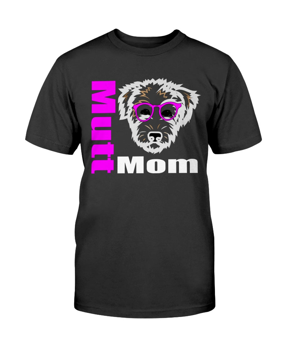 Mutt Mom with glasses Bella + Canvas Unisex T-Shirt