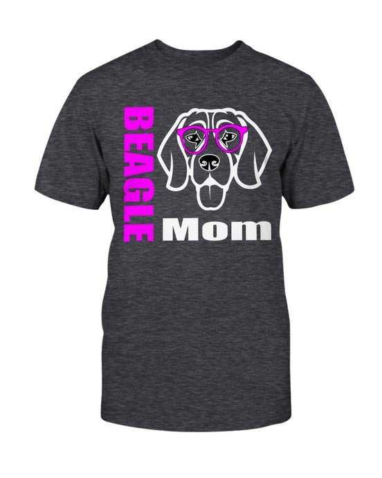 Beagle with Glasses Dog Mom Unisex T-Shirt