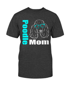 Poodle Mom with glasses Bella + Canvas Unisex T-Shirt