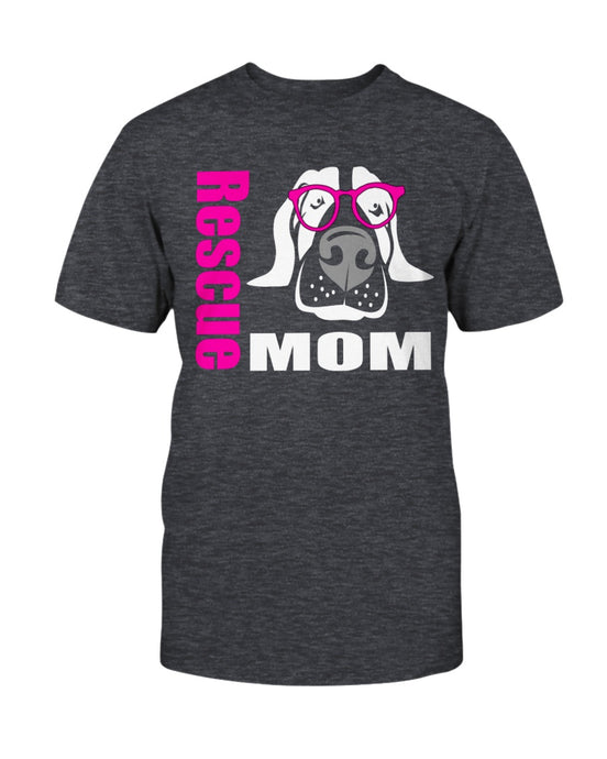 Rescue Mom with glasses Bella + Canvas Unisex T-Shirt