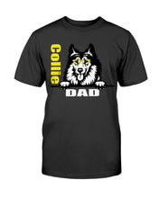 Load image into Gallery viewer, Collie Dad with glasses Bella + Canvas Unisex T-Shirt