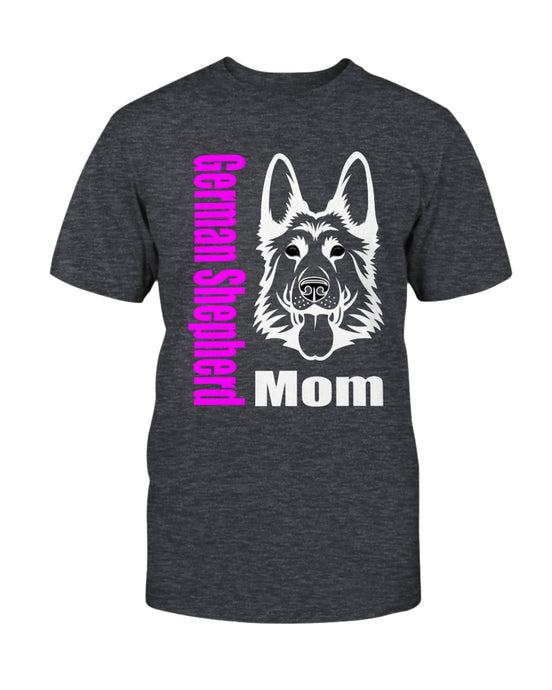 German Shepherd Mom with glasses Bella + Canvas Unisex T-Shirt