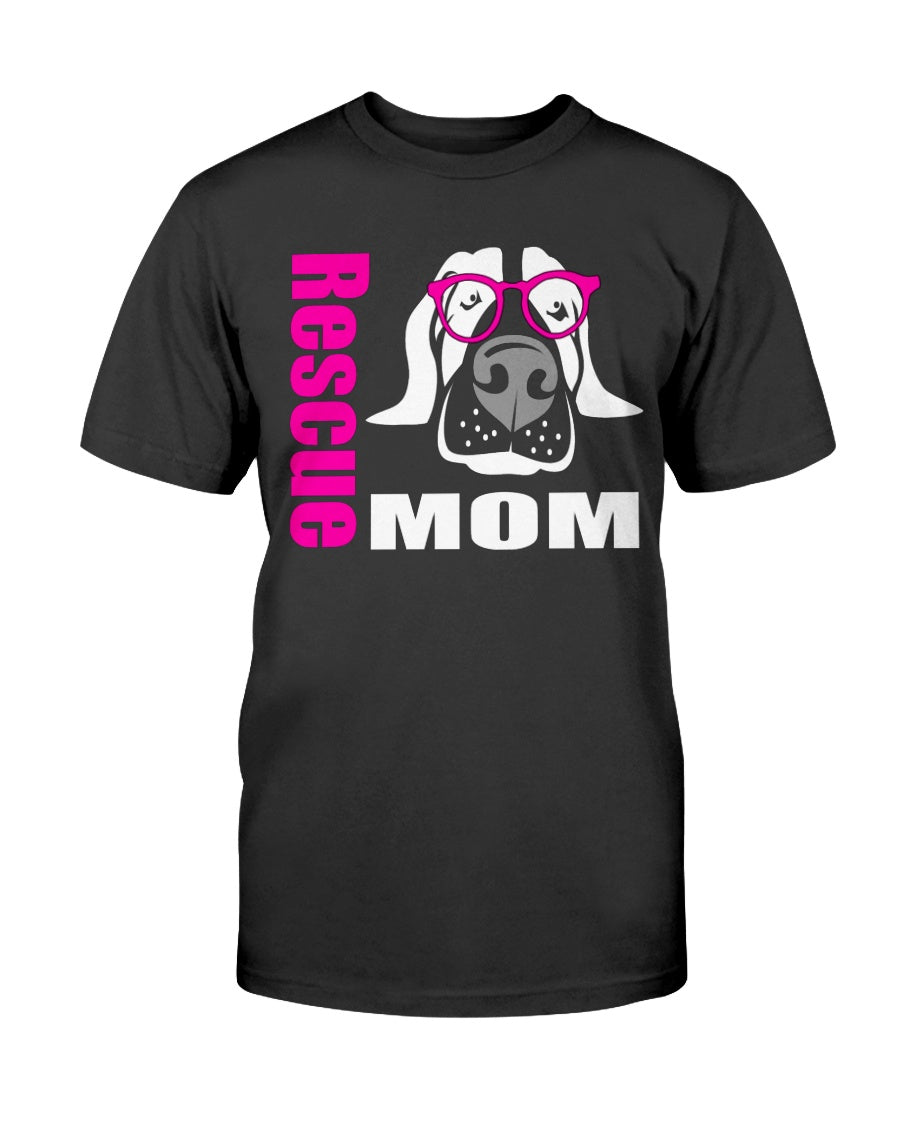 Rescue Mom with glasses Bella + Canvas Unisex T-Shirt
